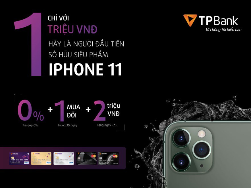 Giảm ngay 2 triệu đồng khi đặt mua Iphone 11 bằng thẻ t&iacute;n dụng TBank - Ảnh 2.