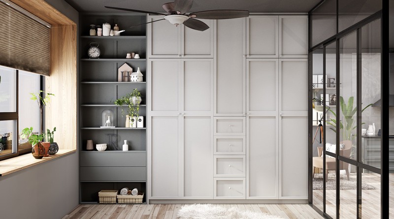 Căn hộ m&agrave;u x&aacute;m d&agrave;nh cho người th&iacute;ch sự giản dị - Ảnh 8.