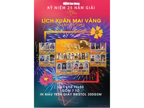 Phát hành bộ lịch "Mai Vàng - Xuân Canh Tý 2020"
