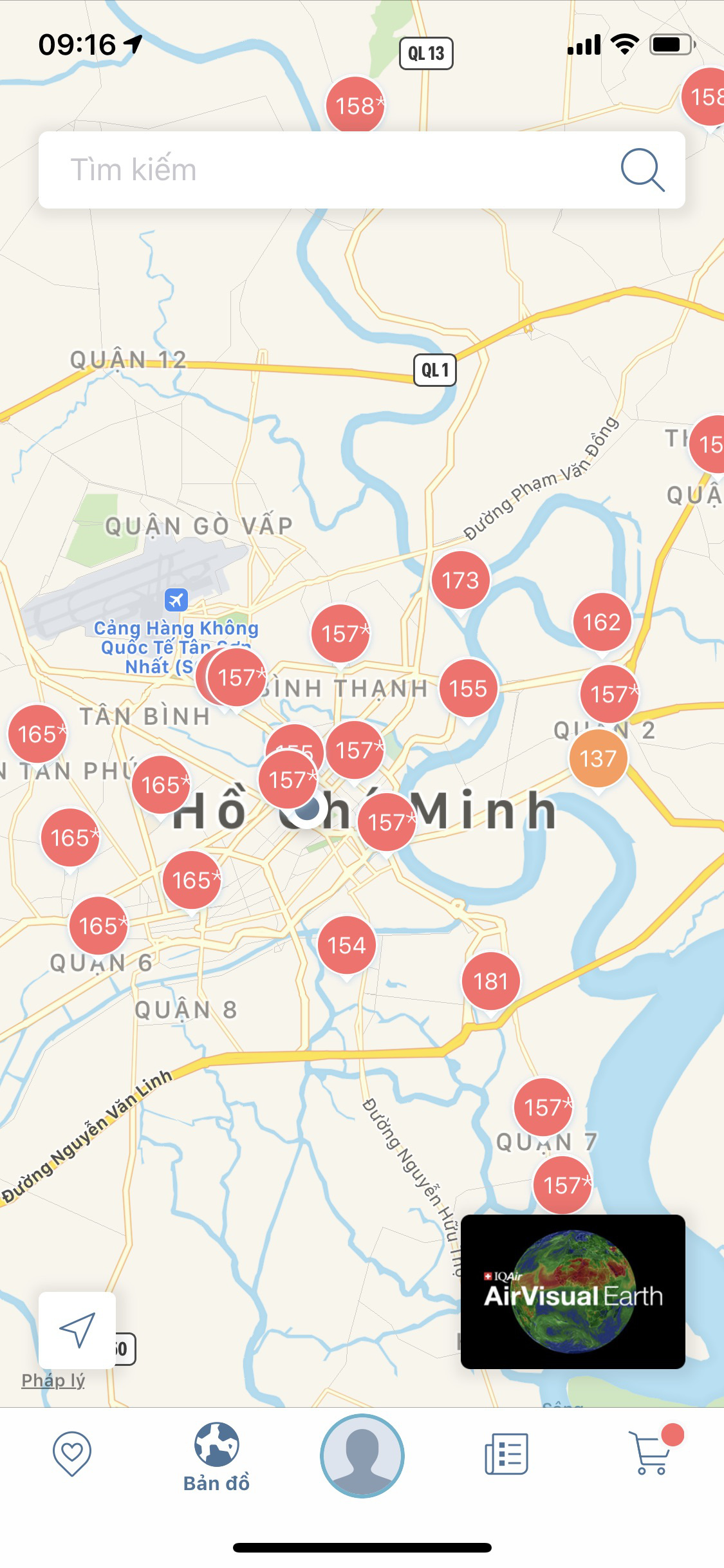 TP HCM: Toàn bộ trạm đo mức ô nhiễm không khí hiện màu nguy hiểm - Ảnh 2.