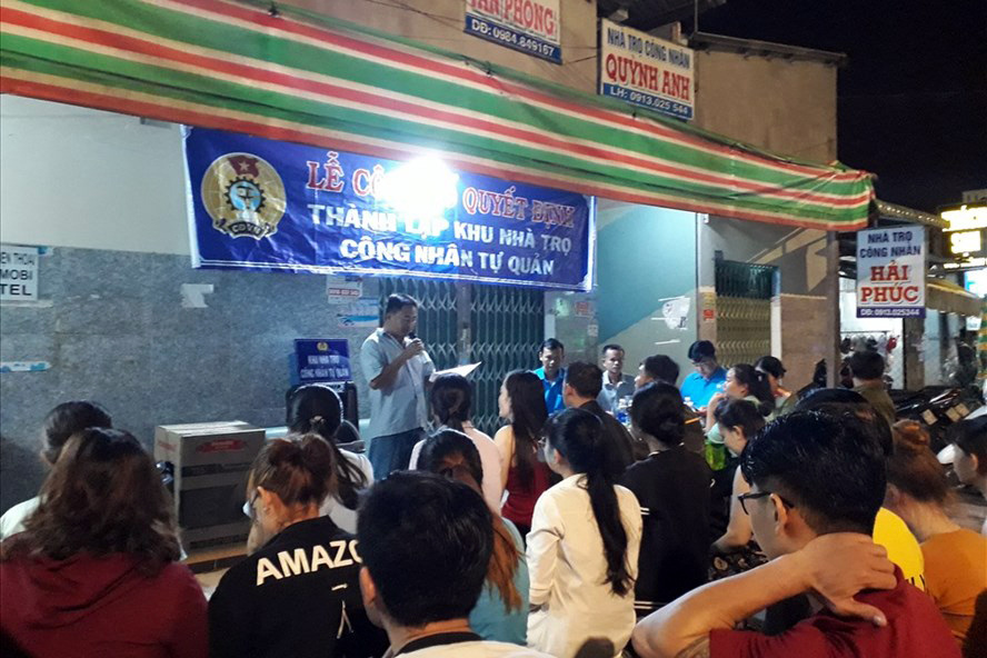 Tiền Giang: Xây dựng tinh thần tương trợ trong công nhân nhà trọ