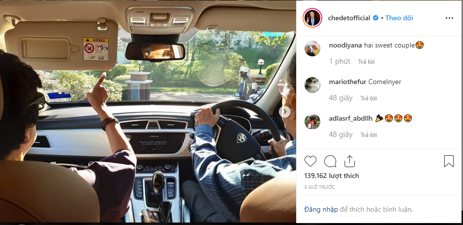 Hơn 100.000 lượt like với cảnh Thủ tướng Malaysia đưa vợ hẹn h&ograve; cuối tuần - Ảnh 3.