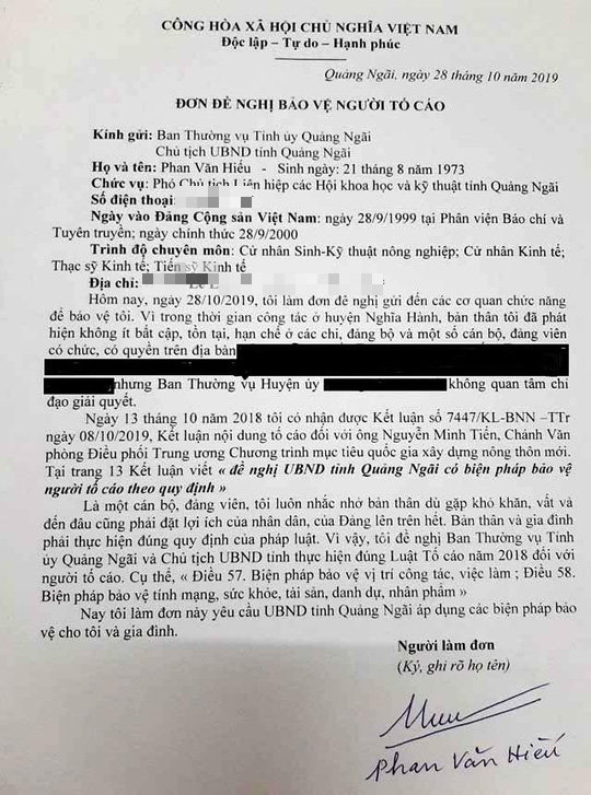 V&igrave; sao nguy&ecirc;n Ph&oacute; B&iacute; thư huyện phải y&ecirc;u cầu bảo vệ t&iacute;nh mạng ? - Ảnh 2.