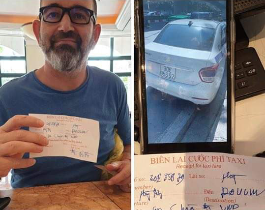 T&agrave;i xế taxi chặt ch&eacute;m du kh&aacute;ch nước ngo&agrave;i gần 1 triệu đồng cho qu&atilde;ng đường 5 km - Ảnh 1.