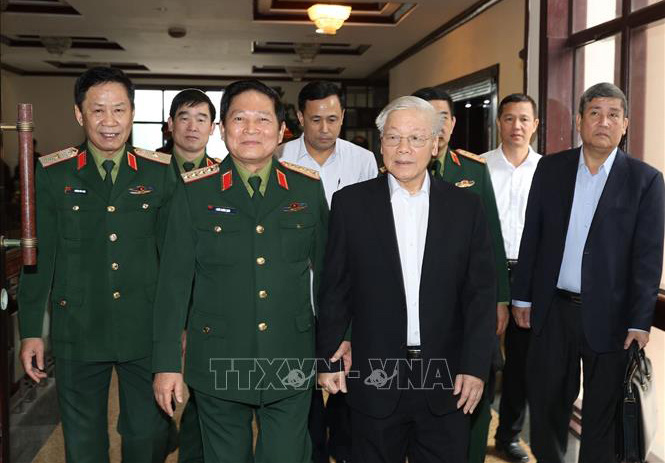 Tổng B&iacute; thư, Chủ tịch nước chủ tr&igrave; Hội nghị của Qu&acirc;n ủy Trung ương - Ảnh 1.