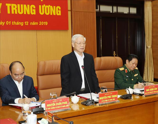 Tổng B&iacute; thư, Chủ tịch nước chủ tr&igrave; Hội nghị của Qu&acirc;n ủy Trung ương - Ảnh 2.