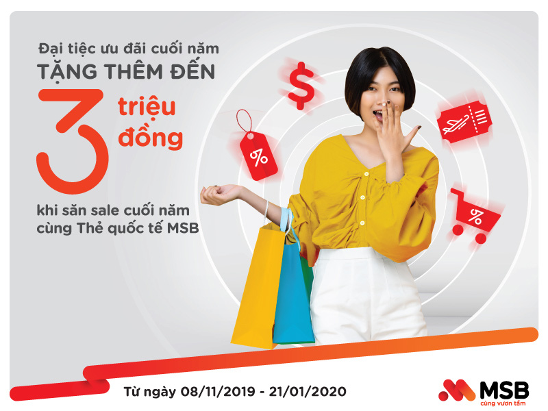 MSB triển khai đại tiệc ưu đãi cuối năm