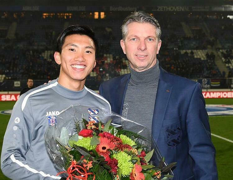 Văn Hậu được vinh danh ở Heerenveen vì thành tích SEA Games 30