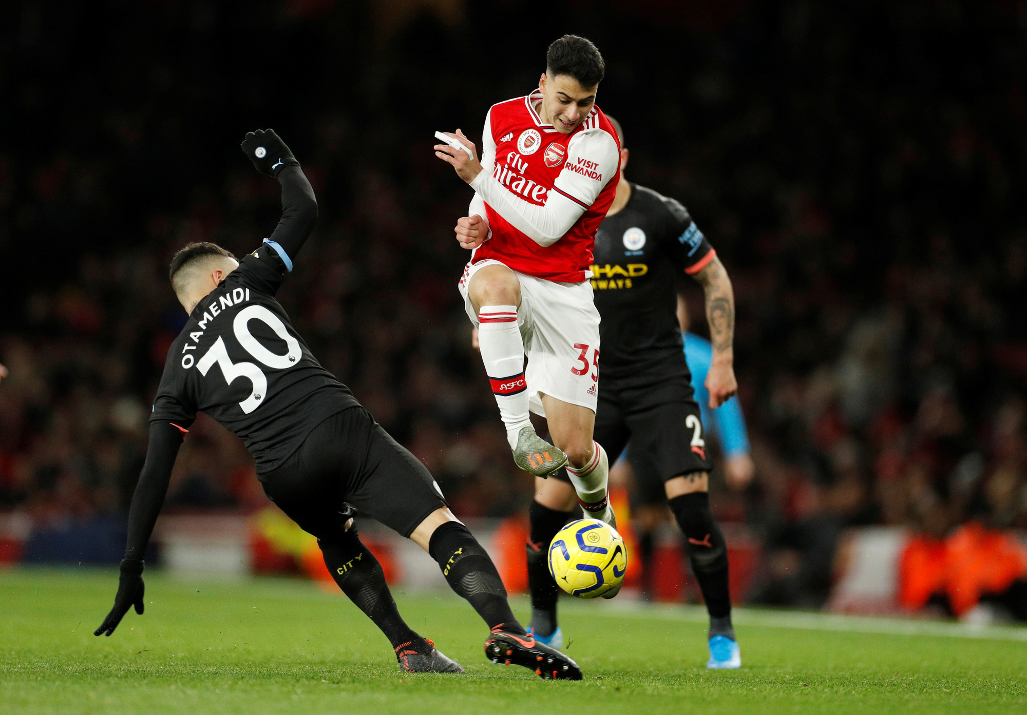 Sao Bỉ chói sáng, Man City đè bẹp Arsenal tại Emirates - Ảnh 1.