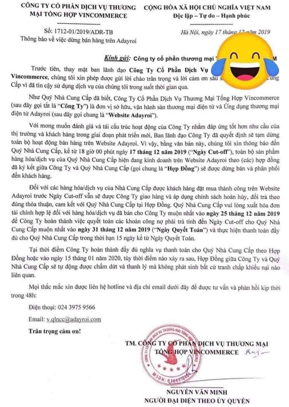 Vingroup x&aacute;c nhận đ&oacute;ng cửa Adayroi v&agrave; giải thể si&ecirc;u thị điện m&aacute;y VinPro - Ảnh 2.