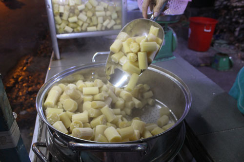 Miên man mía hấp