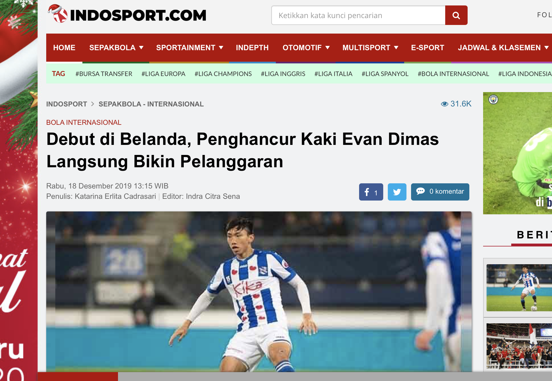 Báo Indonesia mỉa mai Văn Hậu: "Cầu thủ đốn Evan Dimas" ra mắt 4 phút, nhận 1 thẻ vàng