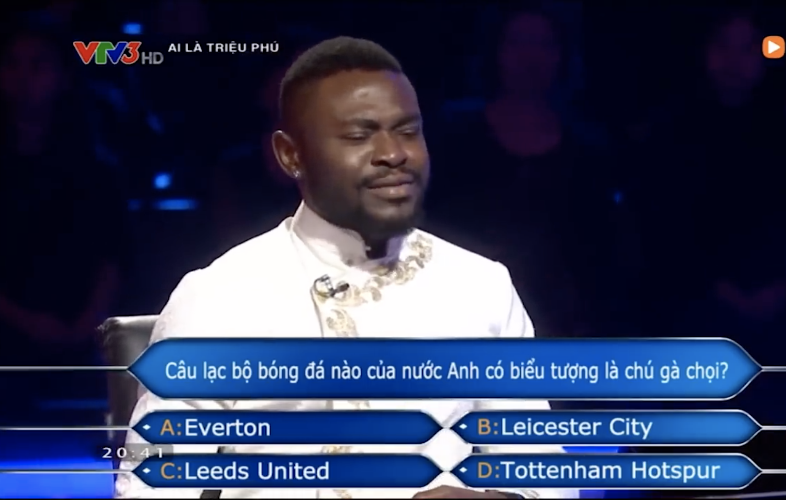 Chương trình "Ai là triệu phú" nhầm kiến thức về CLB Tottenham?
