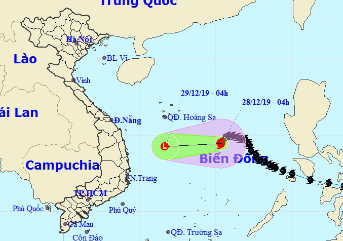Bão số 8 đang suy yếu nhanh trên Biển Đông