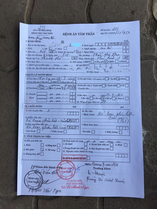 Nữ trung t&aacute; c&ocirc;ng an bị tố quỵt tiền taxi từng c&oacute; bệnh &aacute;n t&acirc;m thần - Ảnh 2.