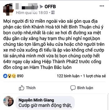 Công an Ninh Thuận nói gì về tin đồn cướp tại cây xăng? - Ảnh 1.