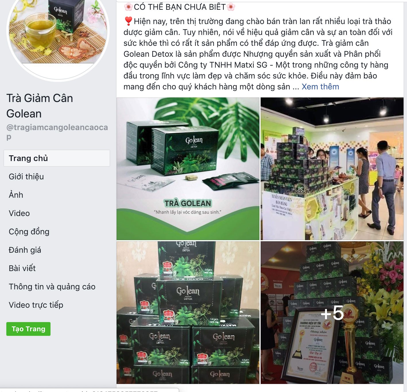 Trà giảm cân có chất cấm rao bán rầm rộ