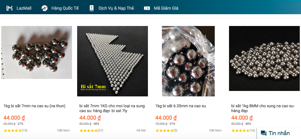 Lazada ngang nhi&ecirc;n rao b&aacute;n thiết bị lắp r&aacute;p s&uacute;ng bắn bi g&acirc;y s&aacute;t thương - Ảnh 1.