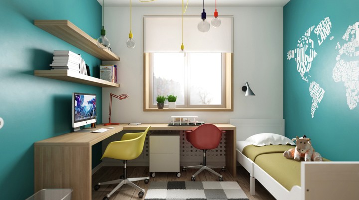 Căn hộ m&agrave;u xanh dương hiện đại v&agrave; ấm &aacute;p - Ảnh 10.