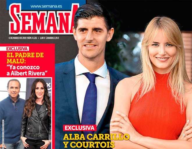 Vừa chia tay vợ con, Thibaut Courtois đã có tình mới "bốc lửa"