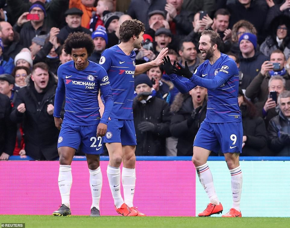 Higuain đại náo Stamford Bridge, Chelsea trở lại đường đua Ngoại hạng