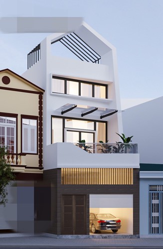 10 mẫu nhà phố 3 tầng 1 tum độc đáo nhất 2019 - Ảnh 8.