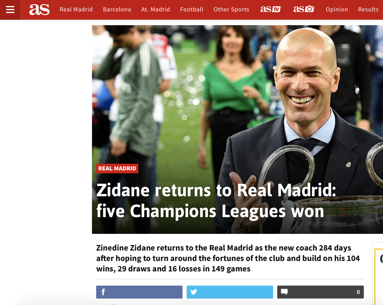 B&aacute;o ch&iacute; thế giới ngỡ ng&agrave;ng ng&agrave;y Zidane trở lại Real Madrid - Ảnh 4.