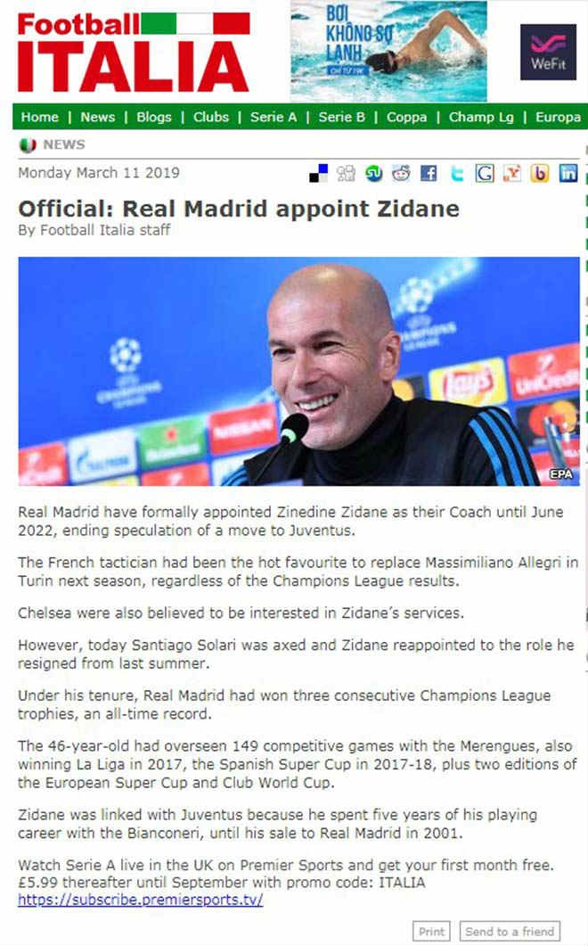 B&aacute;o ch&iacute; thế giới ngỡ ng&agrave;ng ng&agrave;y Zidane trở lại Real Madrid - Ảnh 7.