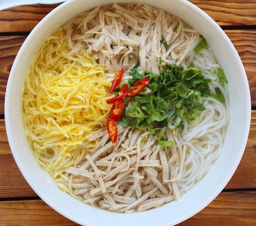 Bún thang ngắm trước, ăn sau