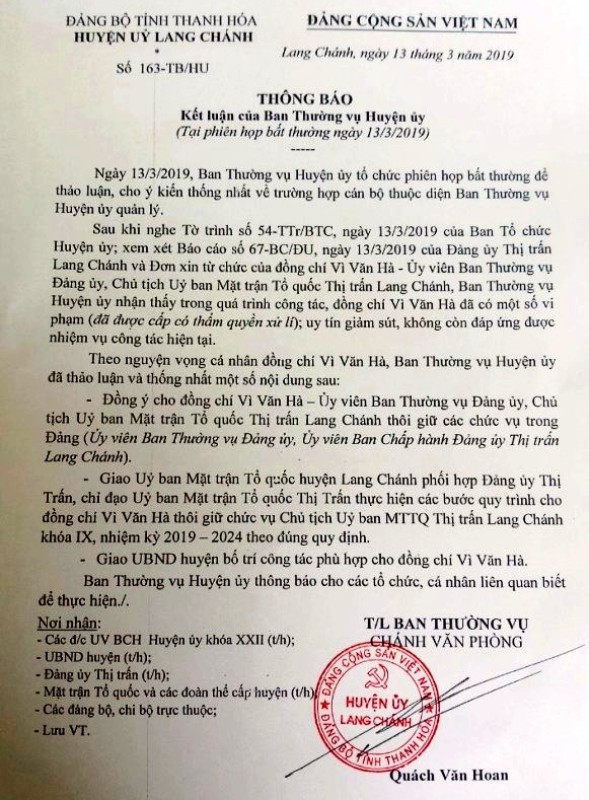 Họp bất thường, cho th&ocirc;i chức Chủ tịch MTTQ đ&aacute;nh ph&oacute; b&iacute; thư, sỉ nhục d&acirc;n - Ảnh 1.