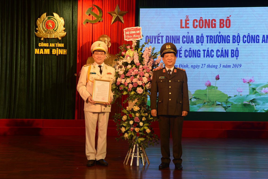 Đại tá Phạm Văn Long giữ chức Giám đốc Công an tỉnh Nam Định