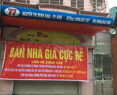 Chủ tịch TP Vinh lên tiếng khi có tên trên pano rao bán nhà giá cực rẻ ở khu "đất vàng"