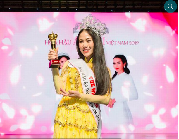 "Mỹ nhân Sao Mai" Tuyết Nga đăng quang Hoa hậu áo dài Việt Nam