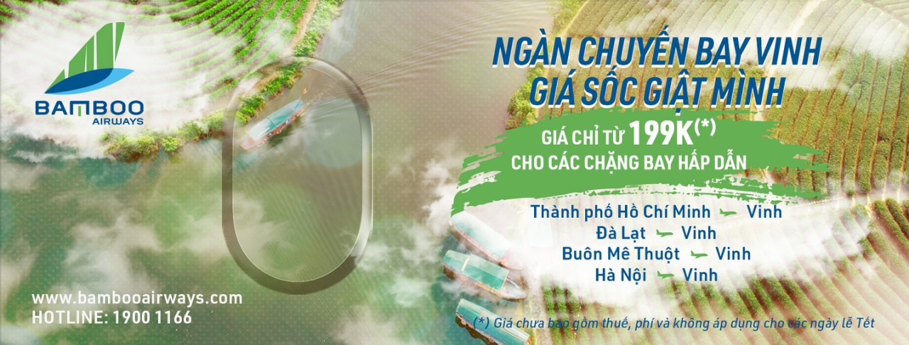 Cơ hội mua vé máy bay Bamboo Airways giá tốt chỉ từ 149.000 đồng