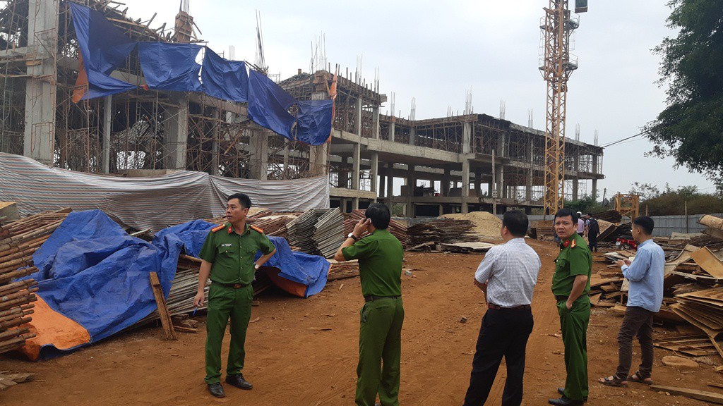 Sập công trình Trung tâm Dịch vụ việc làm tỉnh Đắk Lắk