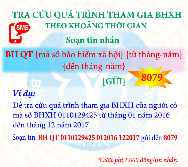 Tra cứu đ&oacute;ng, hưởng BHXH, BHYT bằng tin nhắn điện thoại - Ảnh 3.