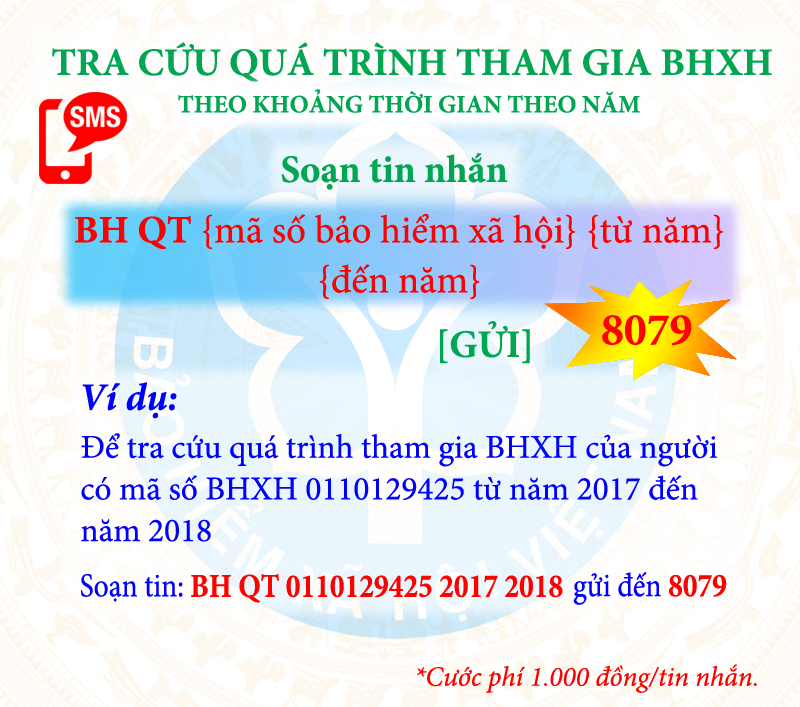 Tra cứu đ&oacute;ng, hưởng BHXH, BHYT bằng tin nhắn điện thoại - Ảnh 2.