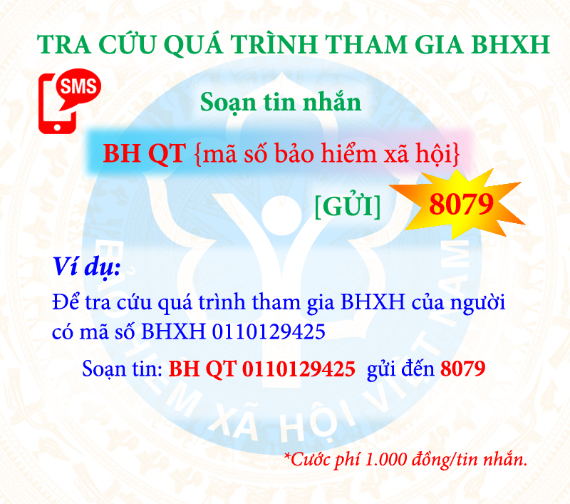 Tra cứu đ&oacute;ng, hưởng BHXH, BHYT bằng tin nhắn điện thoại - Ảnh 1.