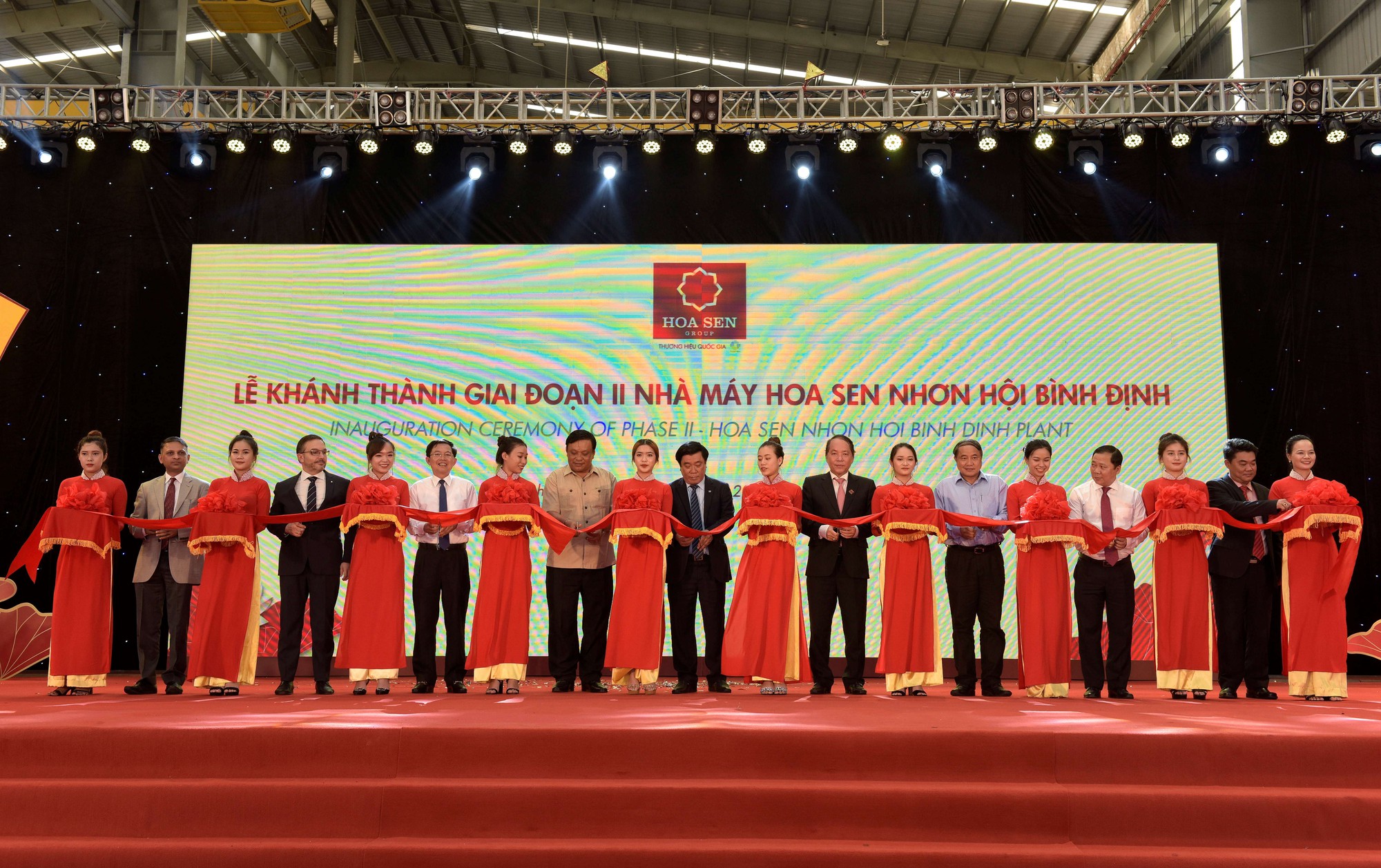 Lễ kh&aacute;nh th&agrave;nh giai đoạn II nh&agrave; m&aacute;y Hoa Sen Nhơn Hội B&igrave;nh Định - Ảnh 3.