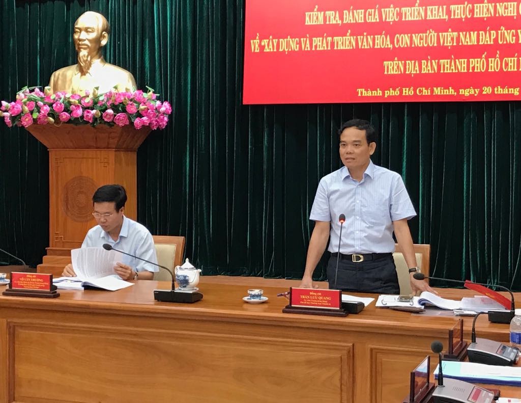 Ph&oacute; B&iacute; thư Thường trực Th&agrave;nh ủy TP HCM Trần Lưu Quang n&oacute;i về ma t&uacute;y ở TP - Ảnh 1.