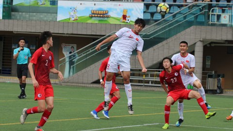 U18 Việt Nam chỉ về nhì ở giải Quốc tế Hồng Kông 2019
