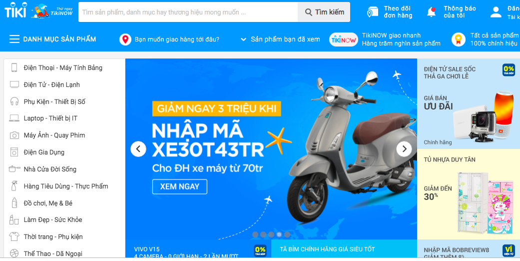 Tiki, Sendo tăng mạnh lượt truy cập, sàn bán lẻ nội trỗi dậy