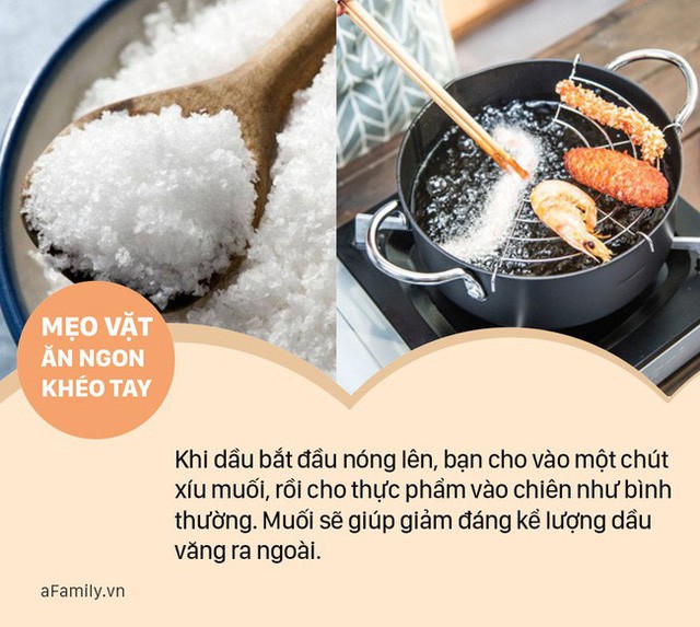 6 mẹo vặt khi chi&ecirc;n r&aacute;n thực phẩm kh&ocirc;ng bị bắn dầu ra ngo&agrave;i - Ảnh 1.