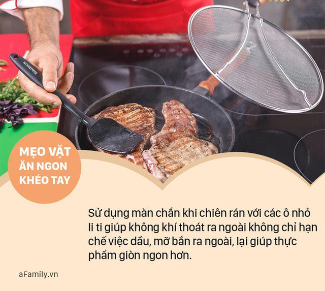6 mẹo vặt khi chi&ecirc;n r&aacute;n thực phẩm kh&ocirc;ng bị bắn dầu ra ngo&agrave;i - Ảnh 4.