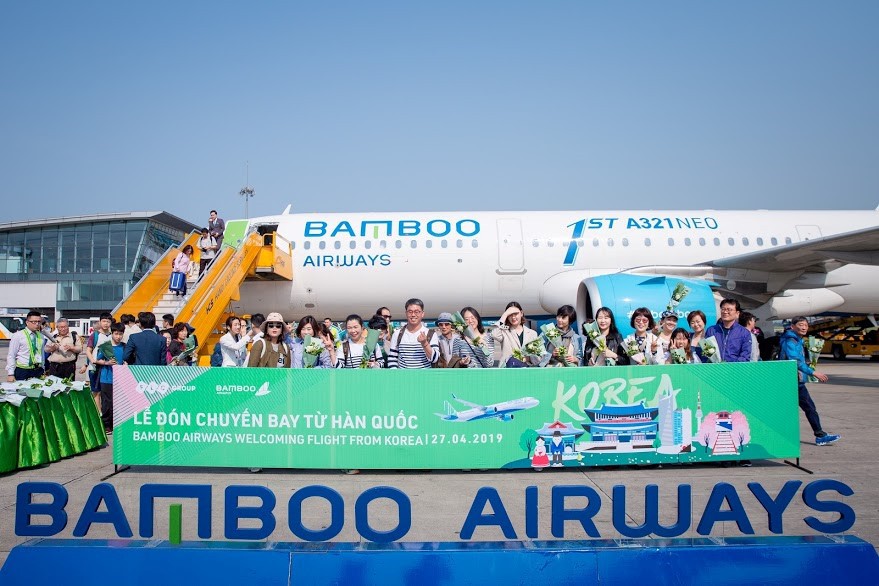 Bamboo Airways đón chuyến bay quốc tế đầu tiên từ Hàn Quốc - Ảnh 8.