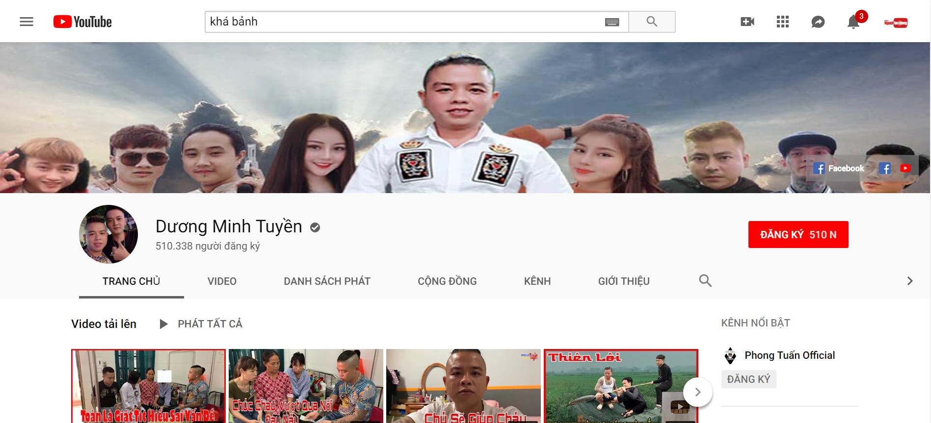 Đến lượt kênh YouTube của "thánh chửi" Dương Minh Tuyền bị khóa