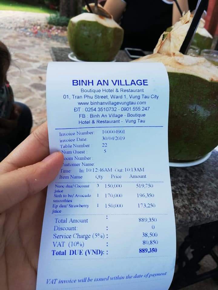Sự thật resort Bình An ở Vũng Tàu bị tố "chém" 150.000 đồng/trái dừa