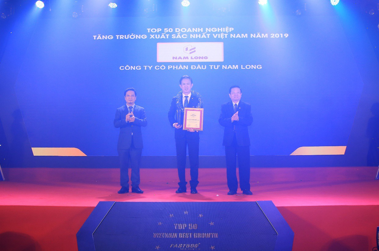 Nam Long được vinh danh top 50 doanh nghiệp tăng trưởng xuất sắc năm 2019 - Ảnh 1.