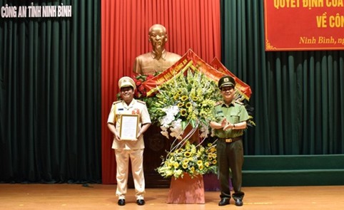 Phó giám đốc Công an Vĩnh Phúc làm giám đốc Công an tỉnh Ninh Bình