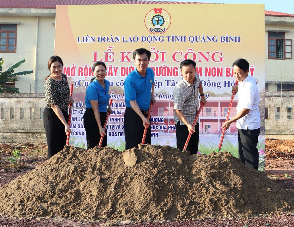 Quảng Bình: Xây trường mầm non cho con công nhân - Ảnh 1.